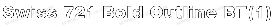 Swiss 721 Bold Outline BT(1)字体转换